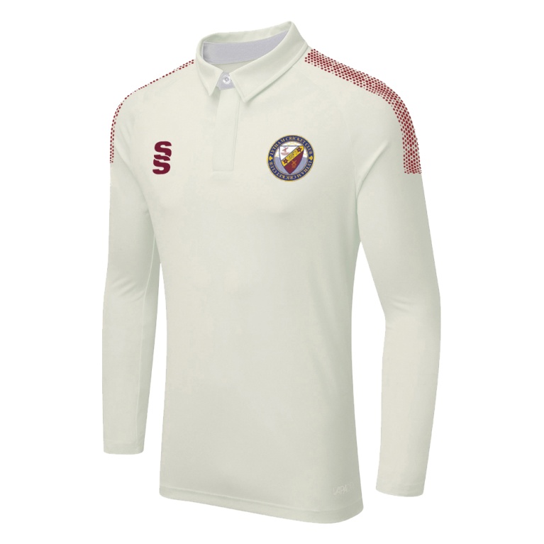 LYTHAM CC DUAL LONG SLEEVE CRICKET SHIRT (WOMENS)-Ivory