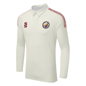 LYTHAM CC DUAL LONG SLEEVE CRICKET SHIRT (WOMENS)-Ivory