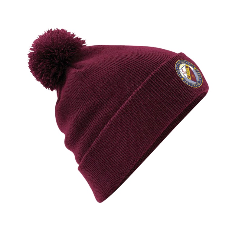LYTHAM CC Original Pom Pom Beanie : Maroon